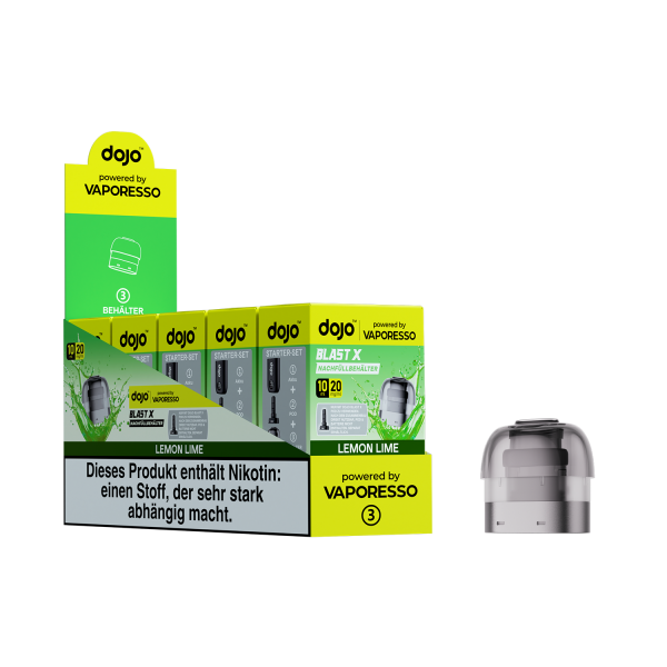 dojo™ BLAST X Liquid Nachfüllbehälter 5er Pack - Lemon&Lime
