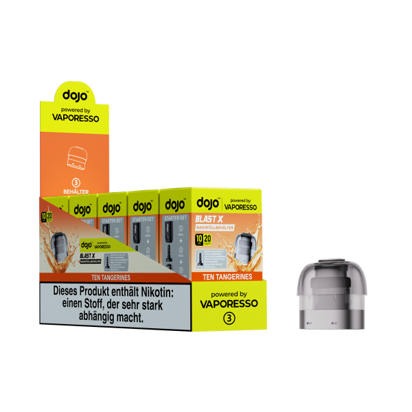 dojo™ BLAST X Liquid Nachfüllbehälter 5er Pack - Ten Tengerine