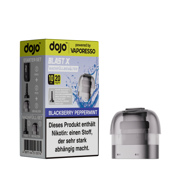 dojo™ BLAST X Liquid Nachfüllbehälter 5er Pack - Blackberry Peppermint